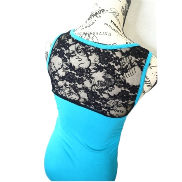 Papaya Turquoise lace dress - Picture 4 of 7